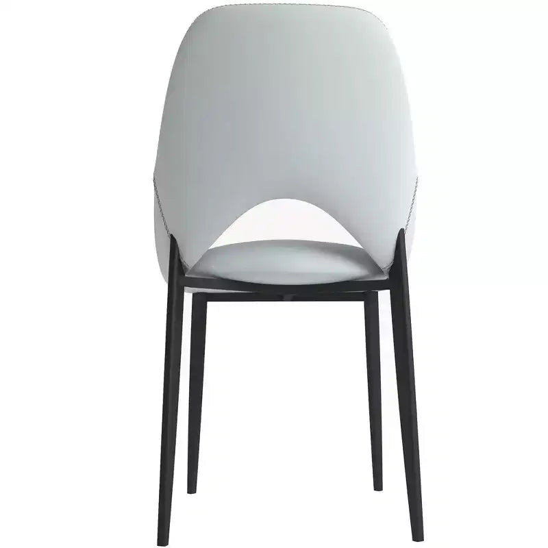 Chaise de salle à manger moderne, assise en tissu rembourré avec pieds en métal, assise d'appoint confortable pour la cuisine, la salle à manger ou le bureau