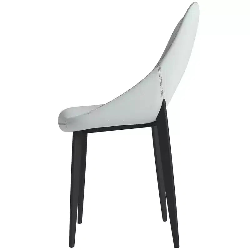 Chaise de salle à manger moderne, assise en tissu rembourré avec pieds en métal, assise d'appoint confortable pour la cuisine, la salle à manger ou le bureau