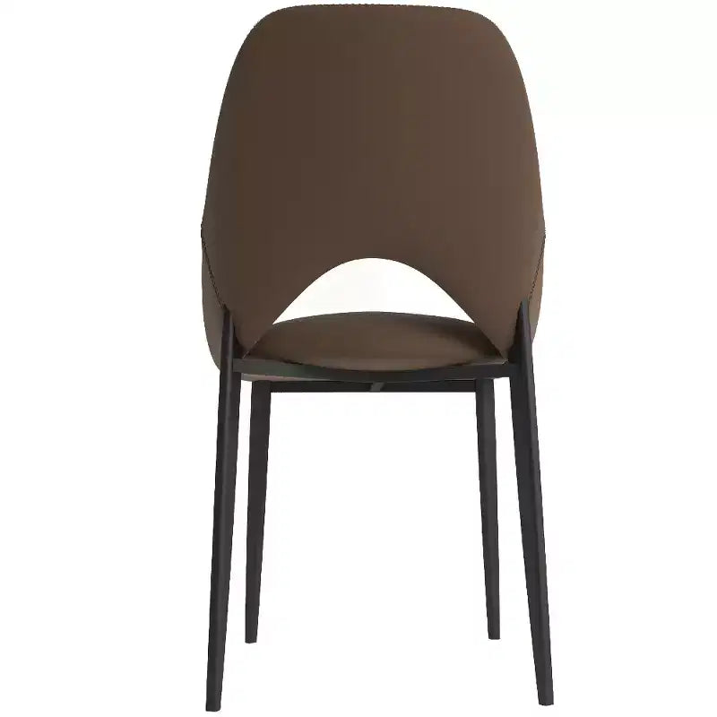 Chaise de salle à manger moderne, assise en tissu rembourré avec pieds en métal, assise d'appoint confortable pour la cuisine, la salle à manger ou le bureau