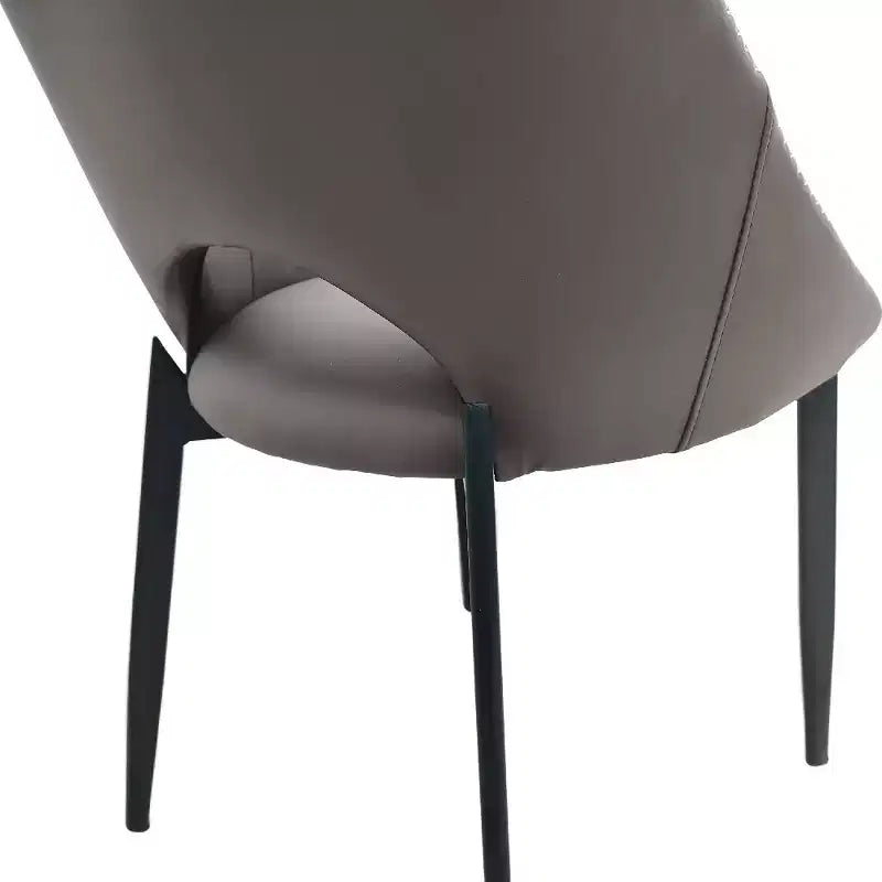 Chaise de salle à manger moderne, assise en tissu rembourré avec pieds en métal, assise d'appoint confortable pour la cuisine, la salle à manger ou le bureau