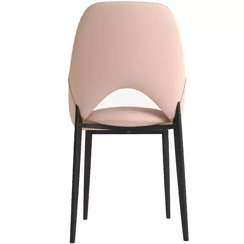 Chaise de salle à manger moderne, assise en tissu rembourré avec pieds en métal, assise d'appoint confortable pour la cuisine, la salle à manger ou le bureau
