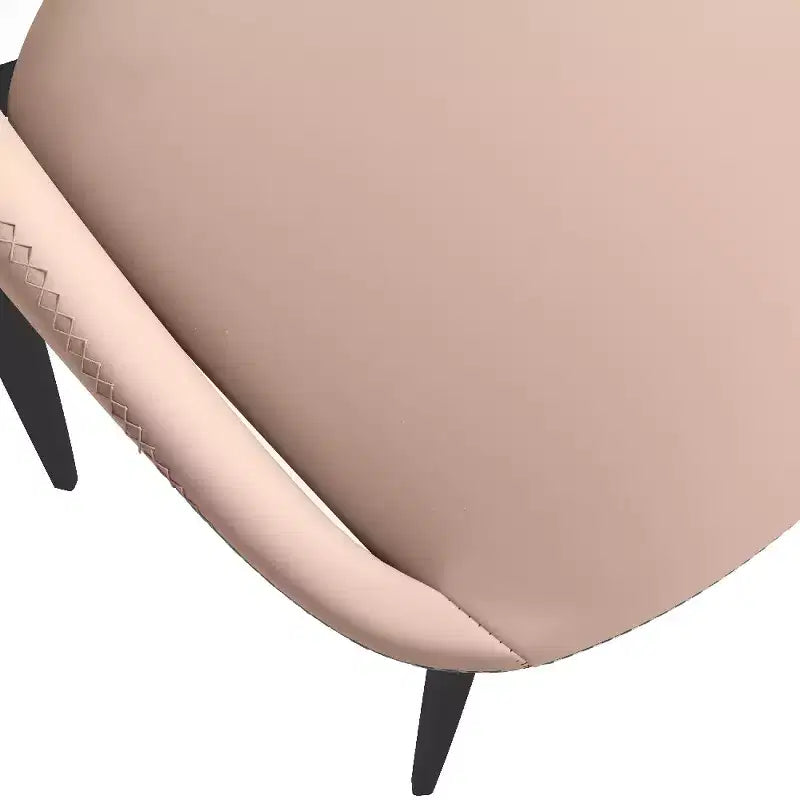 Chaise de salle à manger moderne, assise en tissu rembourré avec pieds en métal, assise d'appoint confortable pour la cuisine, la salle à manger ou le bureau