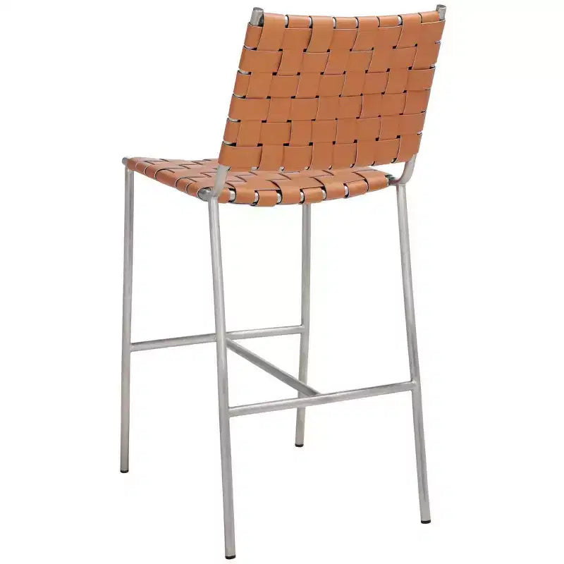 Tabouret de comptoir en tissu tressé