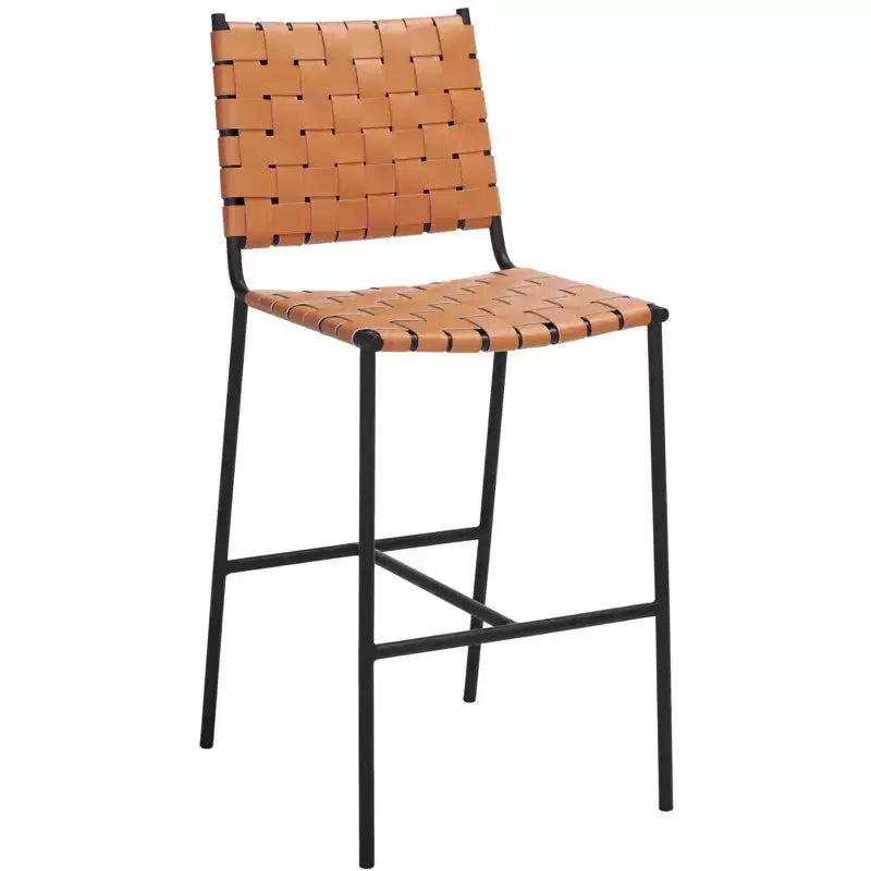 Tabouret de comptoir en tissu tressé
