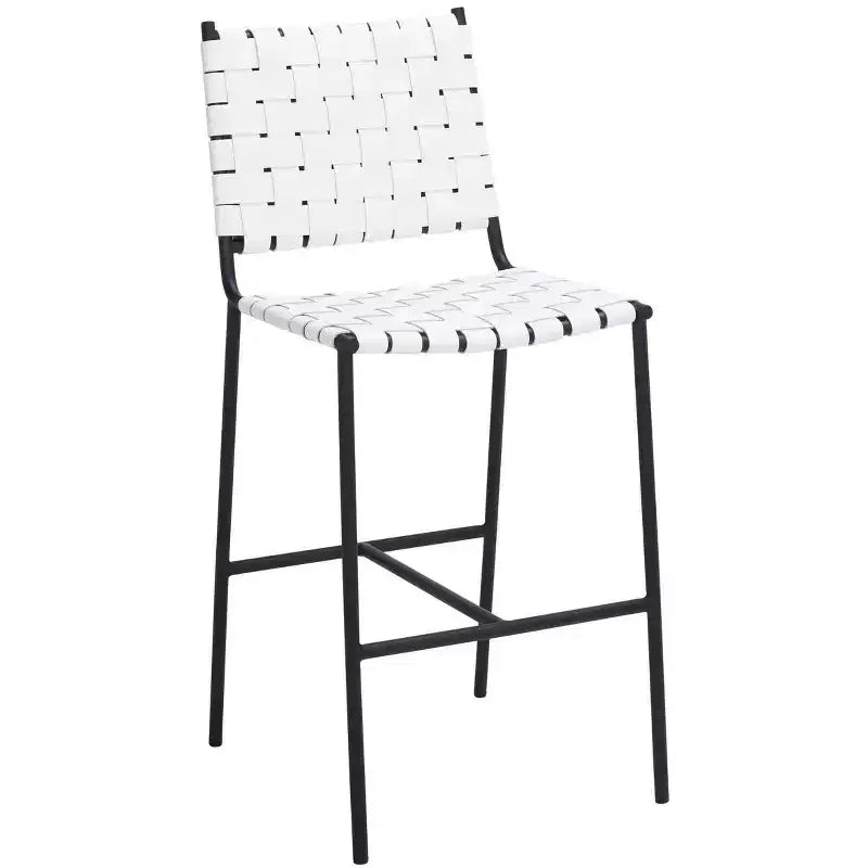 Tabouret de comptoir en tissu tressé