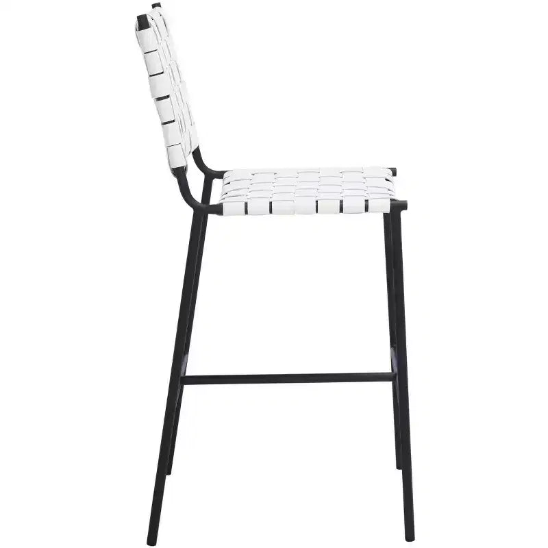 Tabouret de comptoir en tissu tressé