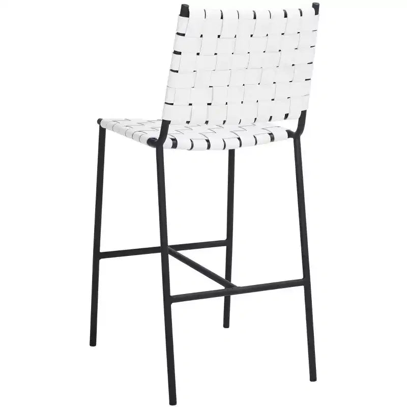 Tabouret de comptoir en tissu tressé