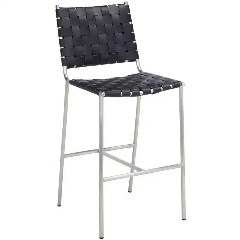 Tabouret de comptoir en tissu tressé