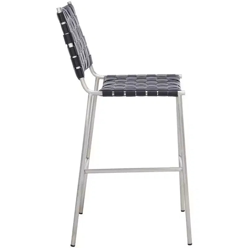 Tabouret de comptoir en tissu tressé