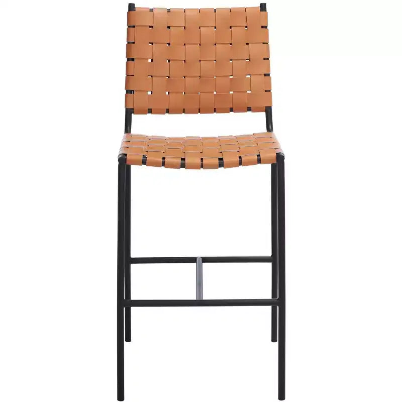 Tabouret de comptoir en tissu tressé