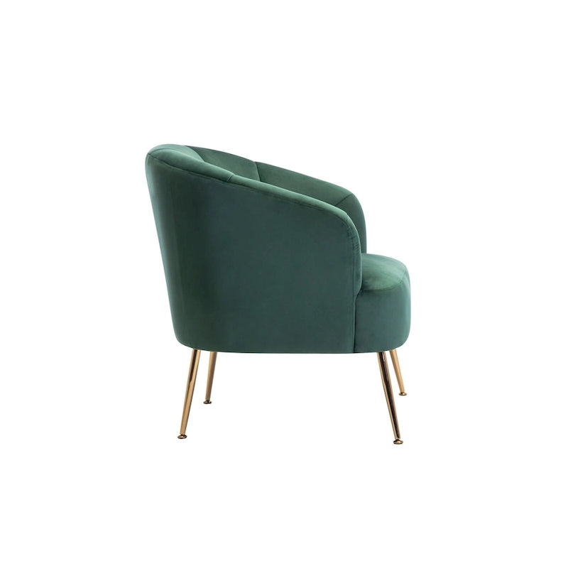 Porthos Home Skye Tufted Velvet Chrome Leg Accent Chair