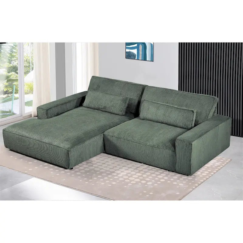 US Pride Furniture 105.52W Oversized Wood Frame Luxe Sectional Sofa
