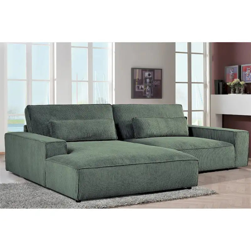 US Pride Furniture 105.52W Oversized Wood Frame Luxe Sectional Sofa