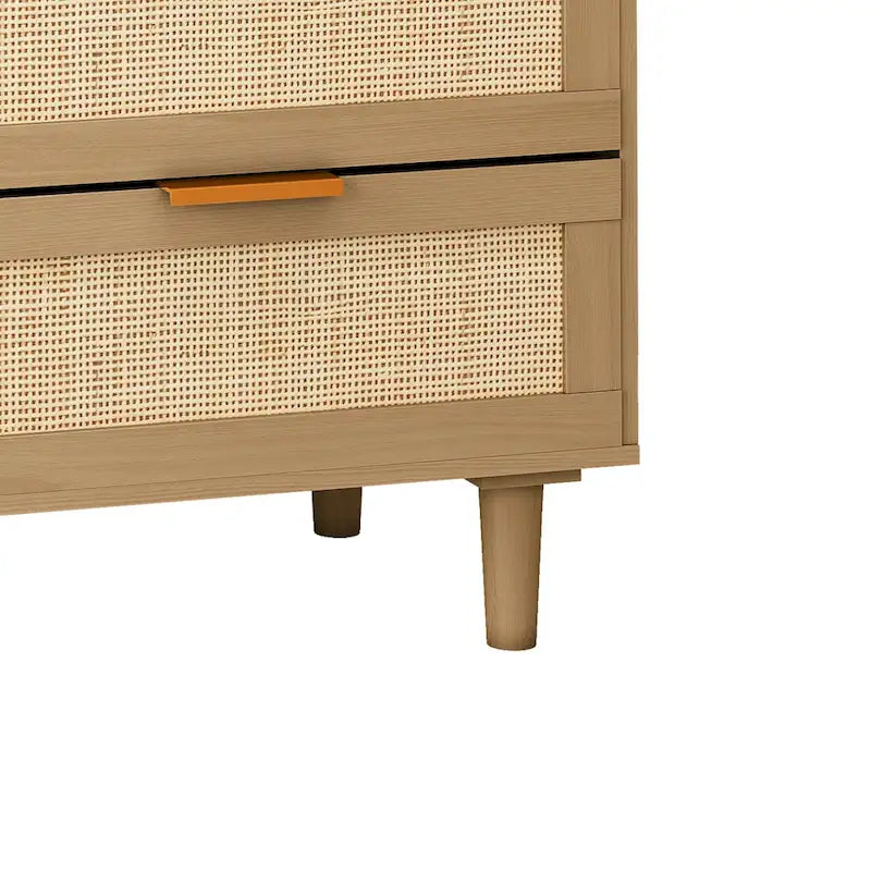6 drawers Rattan dresser Rattan Drawer,