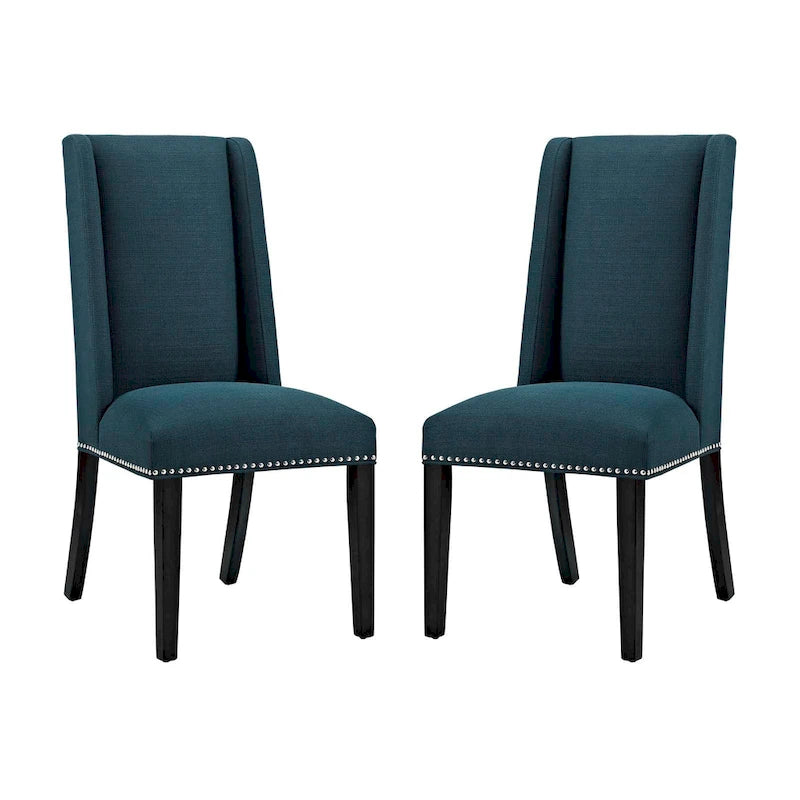Modway Baron Fabric Upholstered Dining Chairs (Set of 2)