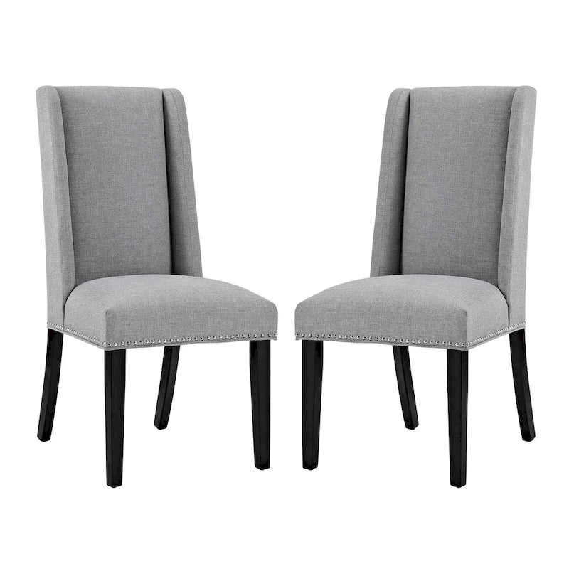 Modway Baron Fabric Upholstered Dining Chairs (Set of 2)