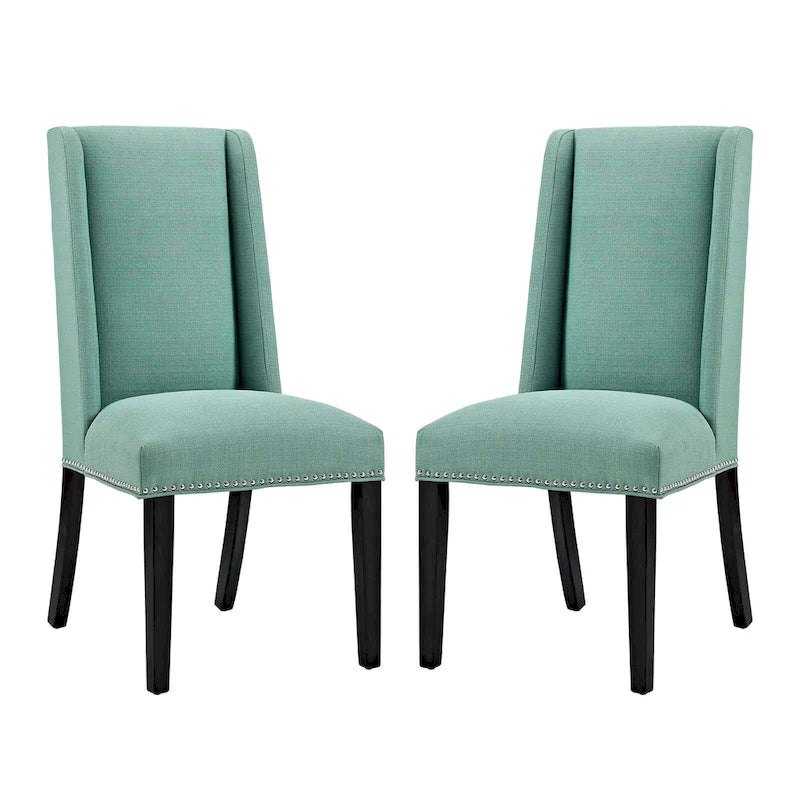 Modway Baron Fabric Upholstered Dining Chairs (Set of 2)