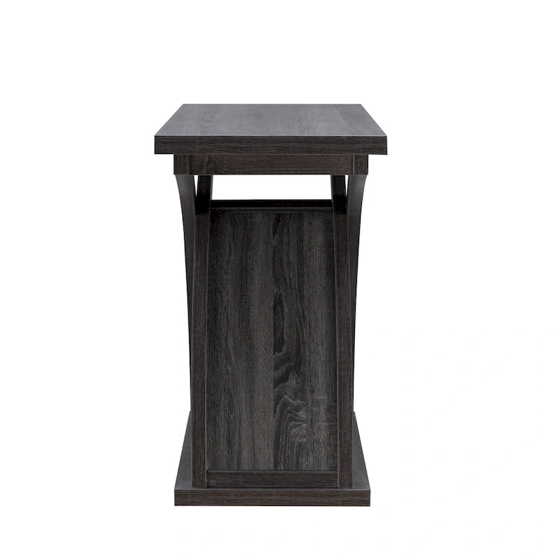 DH BASIC Transitional Distressed Grey 47-inch 1-Shelf Sofa Table by Denhour