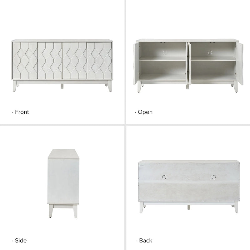 Olympia 60Modern Storage Sideboard Storage with Adjustable Shelves By HULALA HOME