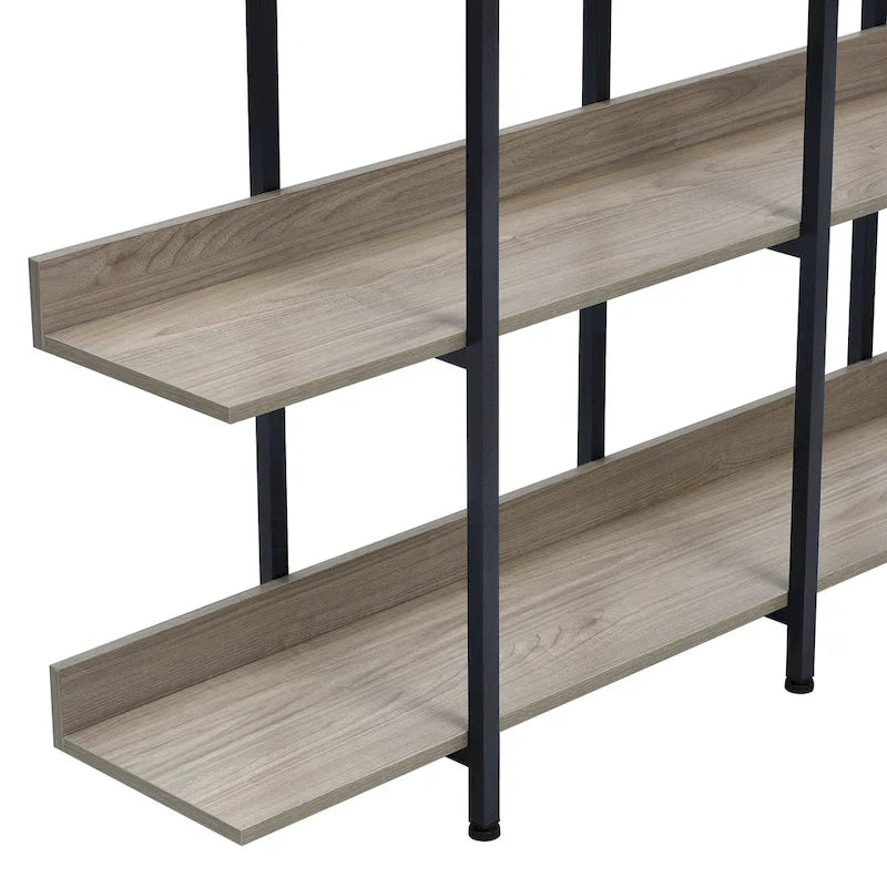 5 Tier Bookcase Home Office Open Bookshelf