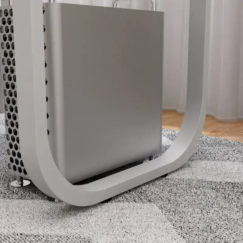 55.1W 41.3D Timechee L-Shape Executive Desk Workstation Computer