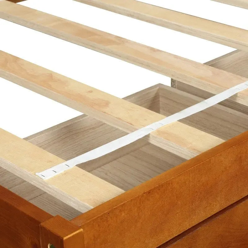 3-Drawers Twin Size Solid Wood Platform Storage Bed Frame