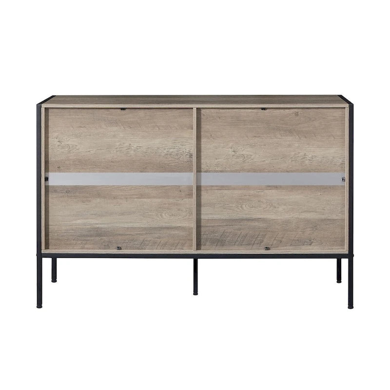 48.58 Modern Rustic Grey Wood Dresser Chest With Drawers