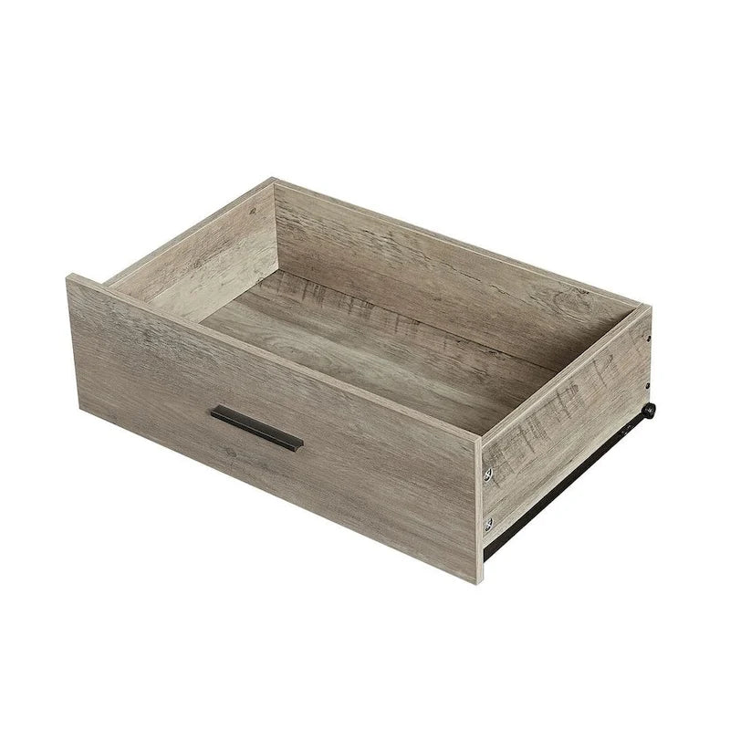 48.58 Modern Rustic Grey Wood Dresser Chest With Drawers