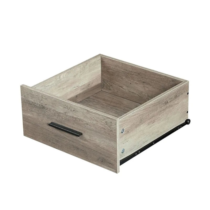 48.58 Modern Rustic Grey Wood Dresser Chest With Drawers