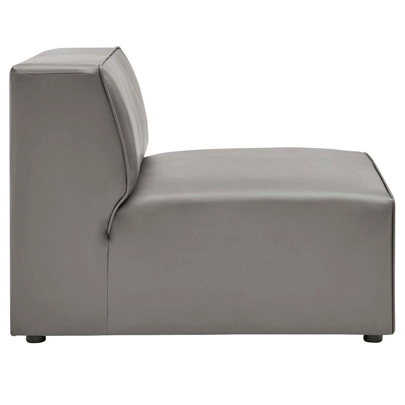 Mingle Vegan Leather 3-Piece Sectional Sofa