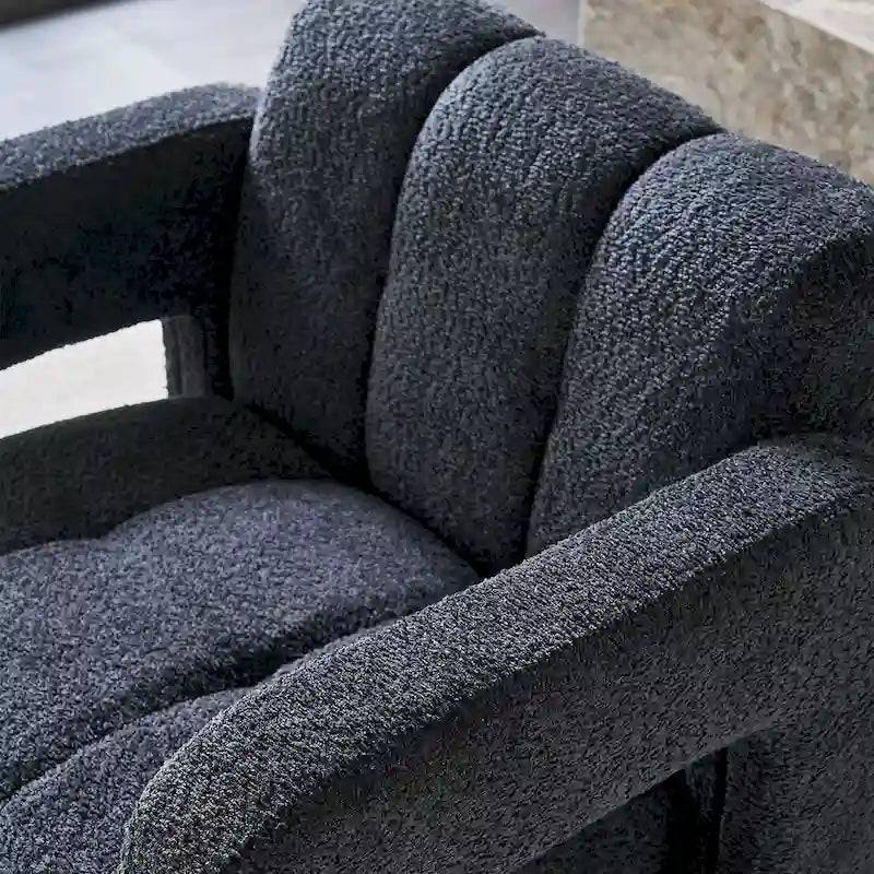 31.10 Wide Boucle Upholstered Accent Chair