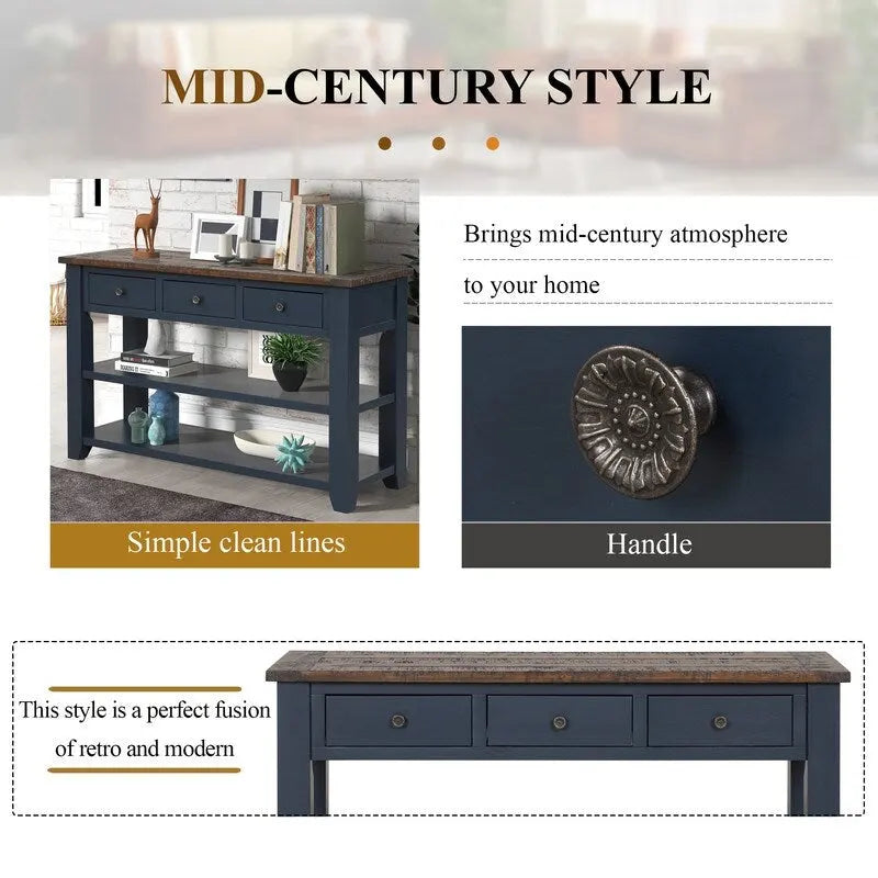 Modern Solid Wood Sofa Table