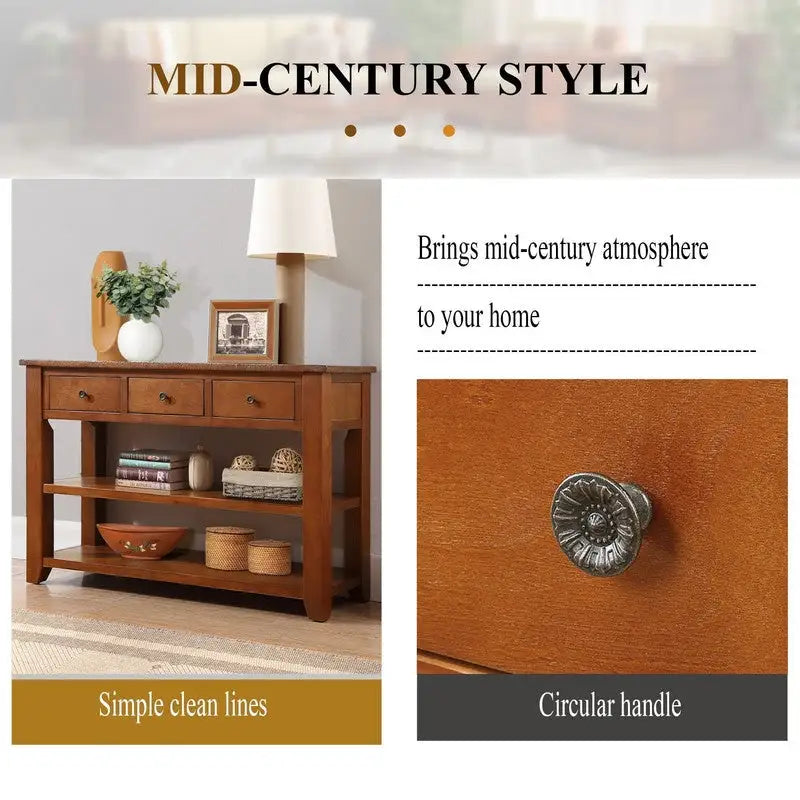 Modern Solid Wood Sofa Table